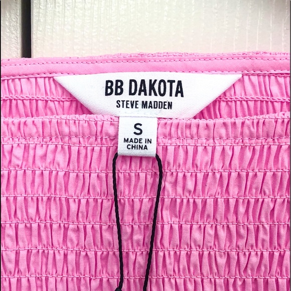 SOLD! BB Dakota by Steve Madden pink new with tags blouse/top. - Picture 3 of 5